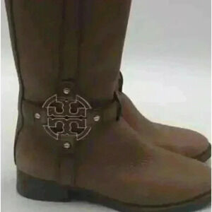 Tory Burch Women's Brown Equestrian Riding Boots Size 5.5 Knee High Casual